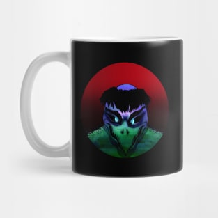 Kappa the mischievous river demon - red sun background Mug